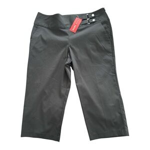Izod women's stretch capri golf pants Black Size 12